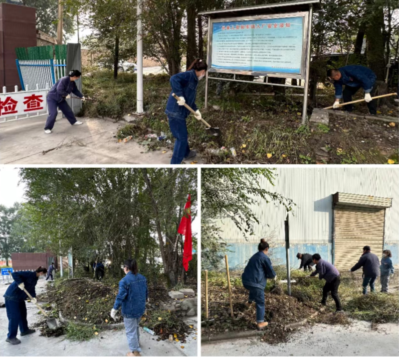 公司兩級(jí)黨組織 團(tuán)支部聯(lián)合行動(dòng) 組織開展&ldquo;清除雜草 美化環(huán)境&rdquo; 主題黨日 團(tuán)日活動(dòng)