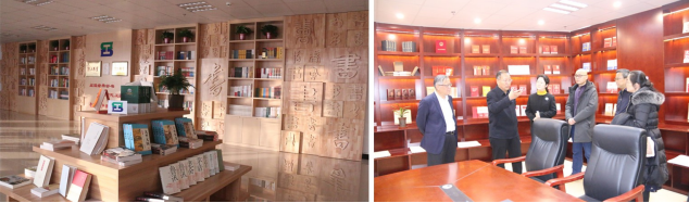 省委常委、省總工會主席馬吉孝同志來我司為全國職工書屋示范點揭牌